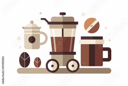cart icon coffee essentials to go cup