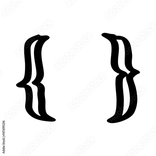 curly bracket symbol element