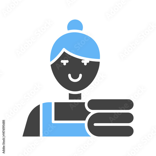Maid icon vector image. Suitable for mobile apps, web apps and print media.