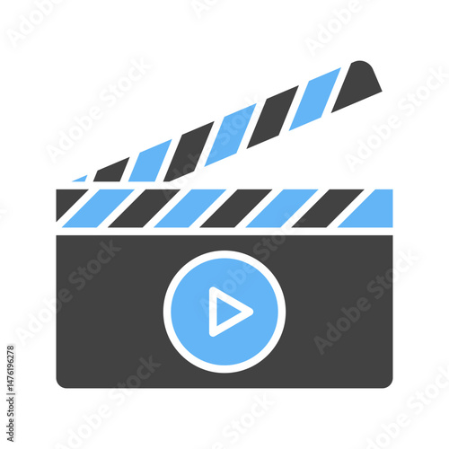 Movie Film icon vector image. Suitable for mobile apps, web apps and print media.