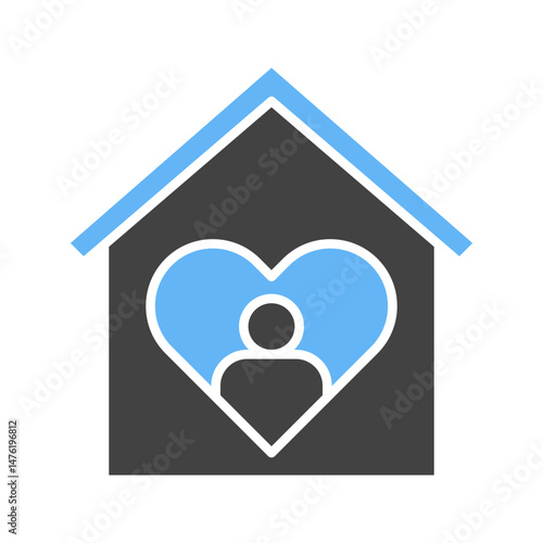 Orphanage icon vector image. Suitable for mobile apps, web apps and print media.