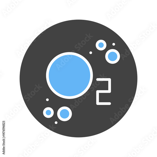 Oxygen icon vector image. Suitable for mobile apps, web apps and print media.