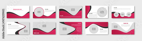 Business presentation template design. Minimalis, modern and keynote vector illustration