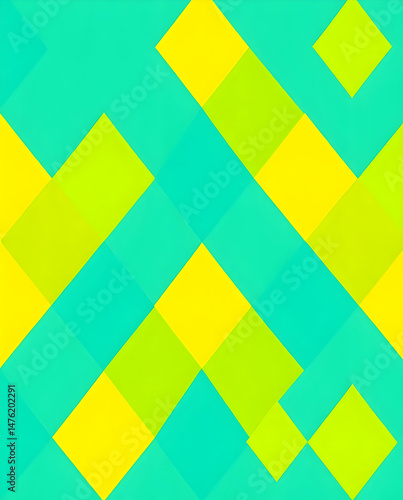 Elegant Harlequin diamond pattern with vibrant geometric color harmony.