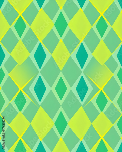 Elegant Harlequin diamond pattern with vibrant geometric color harmony.