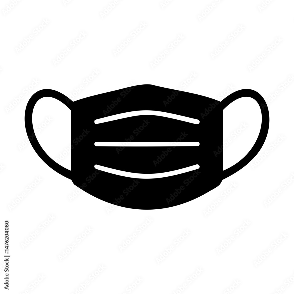 Face mask icon for health and safety Face mask icon for health and safety