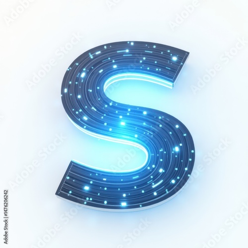 a sleek futuristic s logo