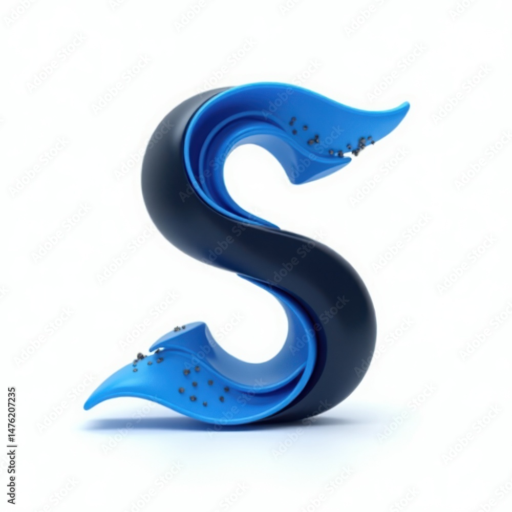 Naklejka premium a dynamic s company logo isolated