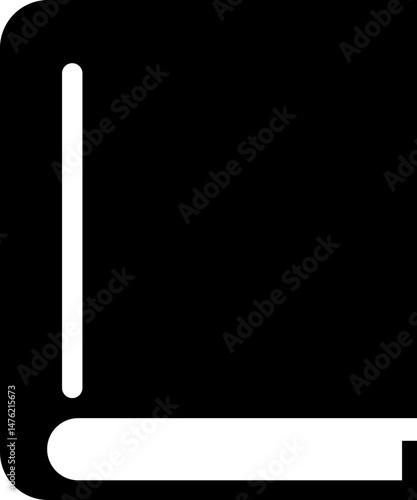 Books open, closed black icon in flat. isolated on transparent background