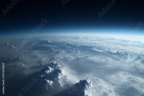 Earth from space, atmospheric clouds