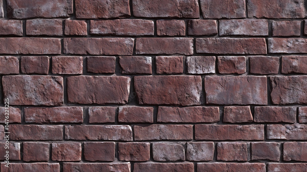 Brick wall background with realistic rough texture red tones ideal for urban scenes or poster mockups overlay cut out on isolated transparent removed background