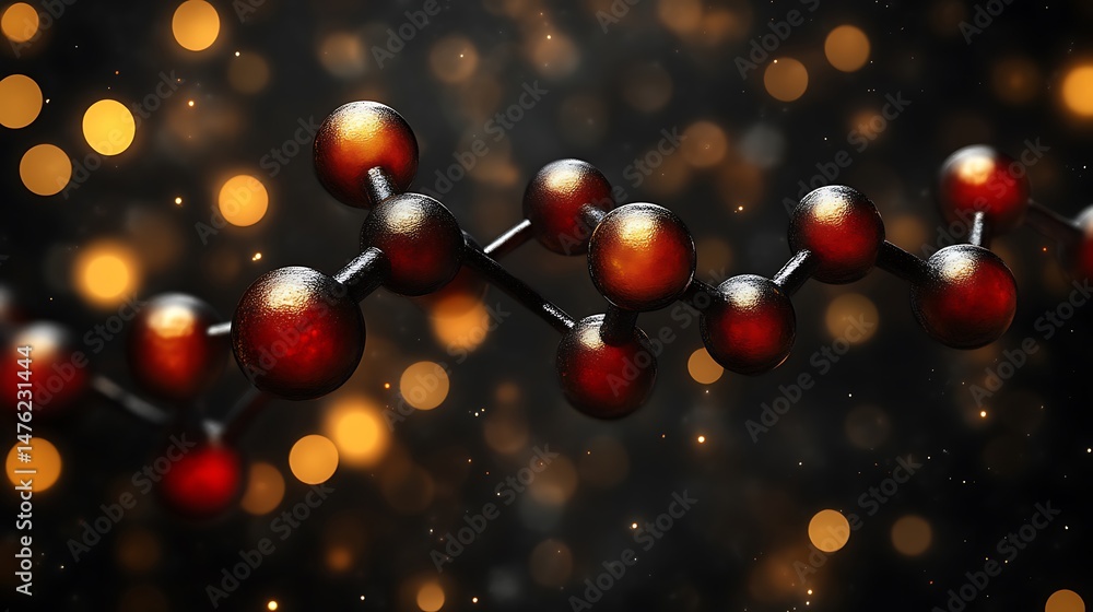 A stylized representation of a scientific molecular structure in detail A stylized representation of a scientific molecular structure in detail