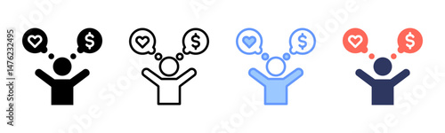 Expectation icon sheet multiple style collection