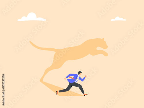 Leadership to overcome business challenges or ambitions for victory