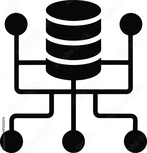 data pipeline icon vector illustration