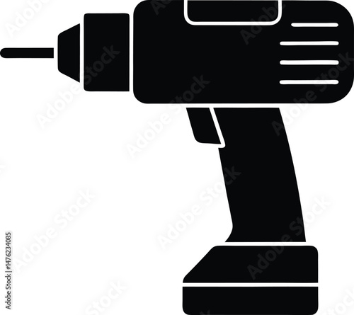 Drill Machine Icon Vector Illustration