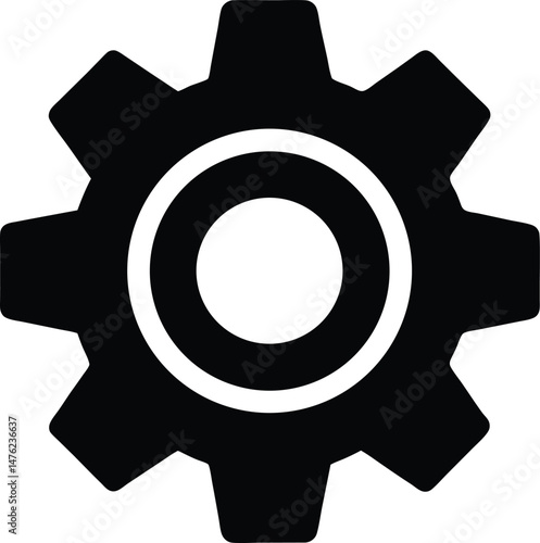 gear settings icon vector illustration