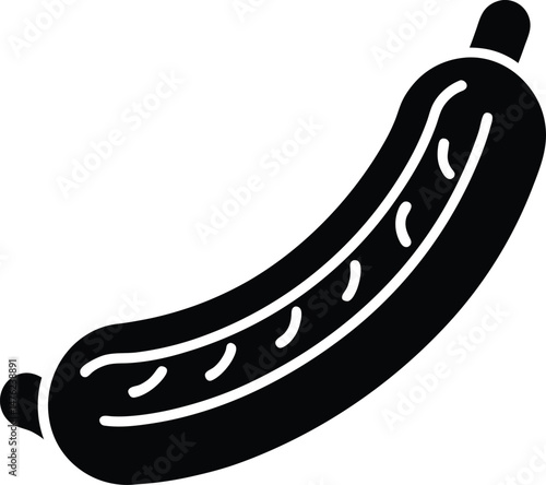 hotdog sausage icon vector illustration