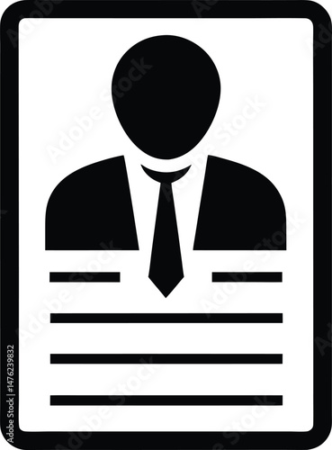 job applicant resume icon vector illustration