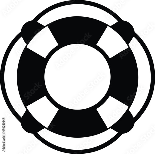 lifebuoy rescue icon vector illustration