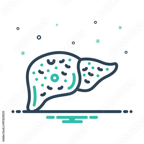 Mix icon for cirrhosis