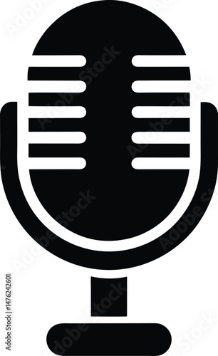 microphone icon vector illustration