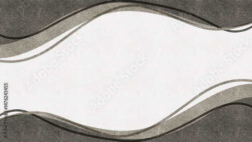 Abstract background of smooth curves illustration. Gray curve