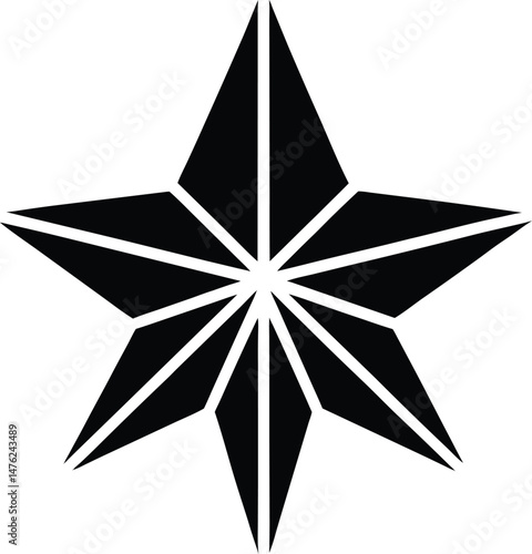 nautical star icon vector illustration
