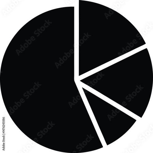 pie chart slice icon vector illustration