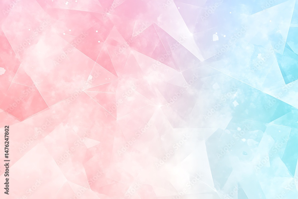 Fototapeta premium Pastel Geometric Abstract Gradient Background with Polygon Shapes Design