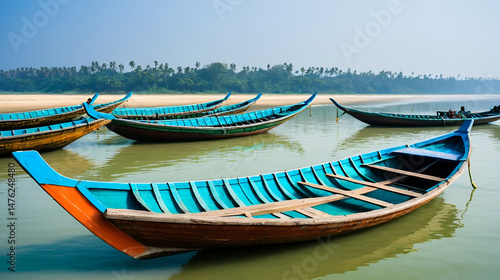 Sampan Boat Photo . Cox's bazar, Chittagong, Bangladesh