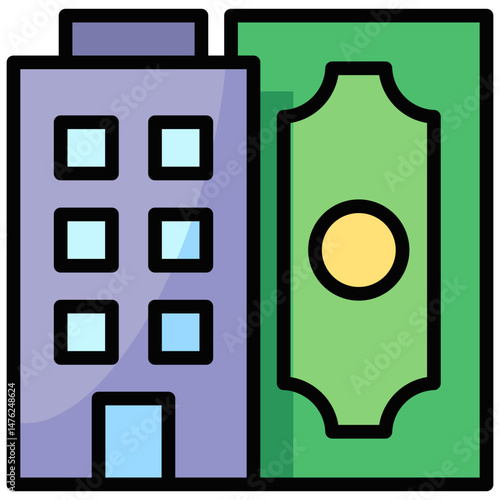 Bank Building Icon