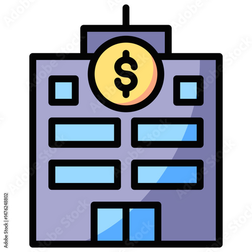 Bank Building Icon