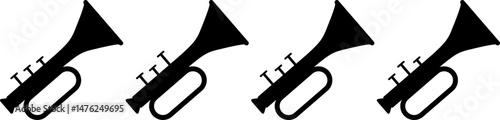 The horn icon. clarion symbol. Vector illustration.