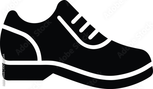 step counter shoe icon vector illustration