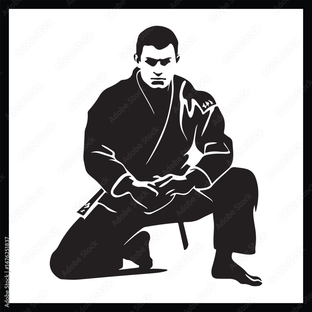 Silhouette Brazilian Jiu-Jitsu Silhouette Brazilian Jiu-Jitsu