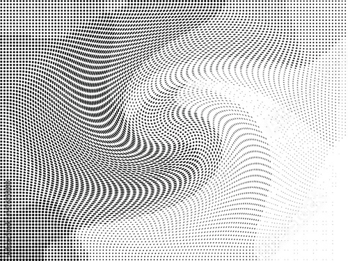 Wallpaper Mural Gradient halftone dots pattern texture background. Low poly design
 Torontodigital.ca