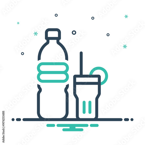 Mix icon for softdrink