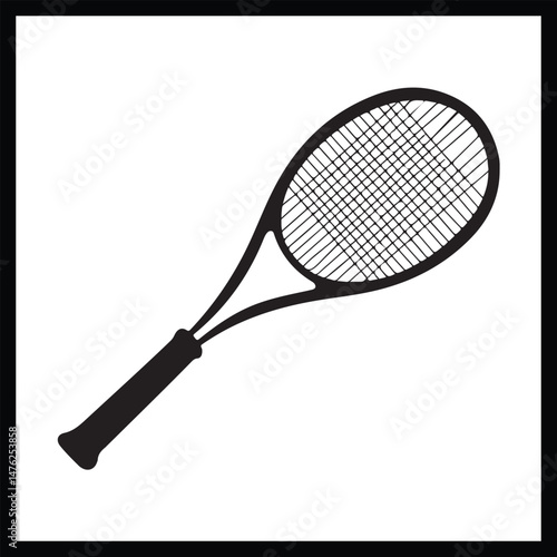 Racquet Sports Silhouette Clipart Vector