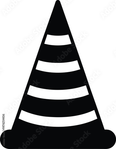 Traffic Cone Icon Vector Illustration