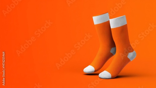 3D rendered cartoon socks mockup with blank area for inserting your custom artwork or logo.