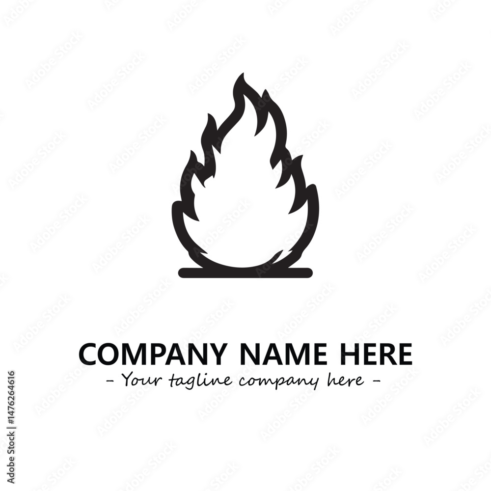 Fire Logo Company Design Illustration Vector Graphic Image Fire Logo Company Design Illustration Vector Graphic Image