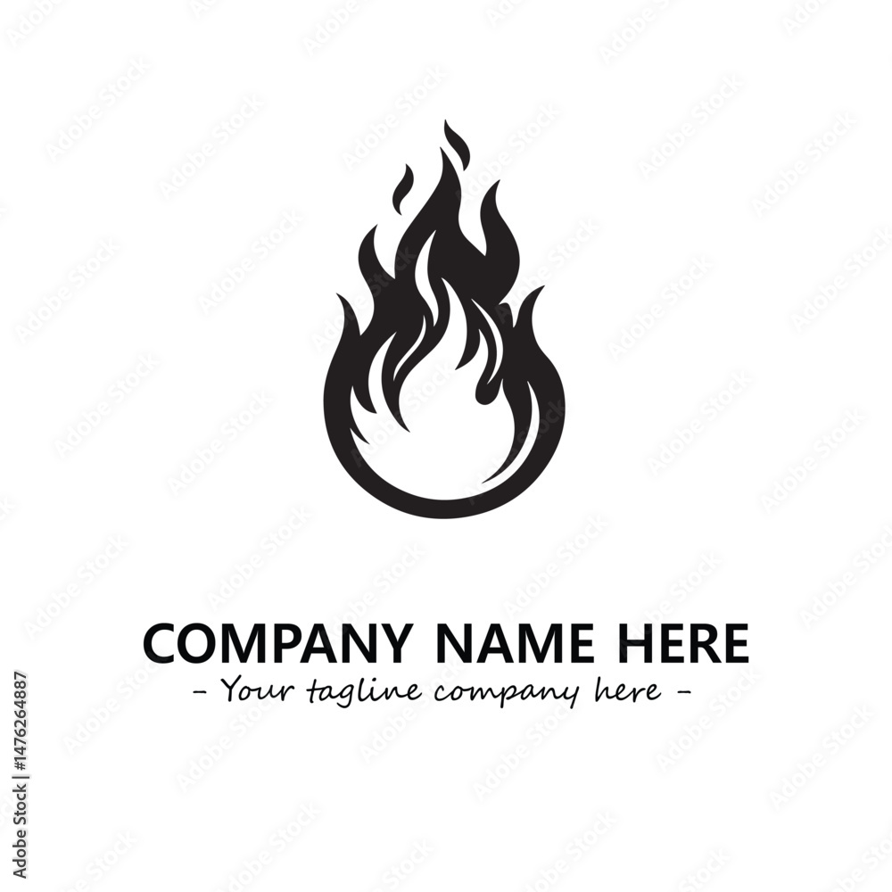 Fire Logo Company Design Illustration Vector Graphic Image Fire Logo Company Design Illustration Vector Graphic Image