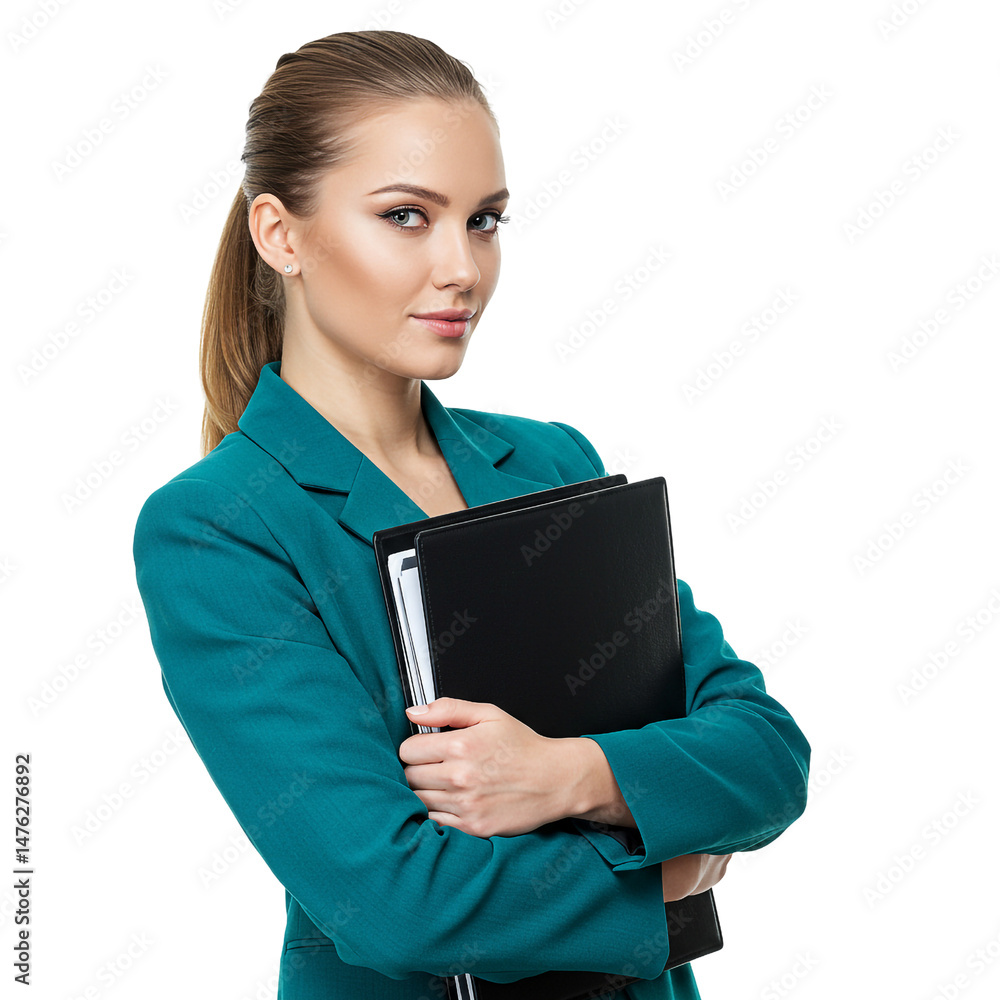 Serious Caucasian Businesswoman Holding Clipboard and Looking Away Portrait Focused Thinking Planning Serious Caucasian Businesswoman Holding Clipboard and Looking Away Portrait Focused Thinking Planning
