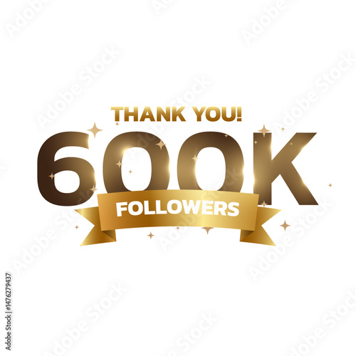 Thank you followers background, greeting for fans. Followers thank you background design.