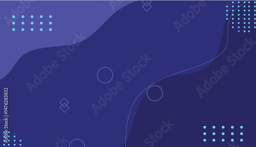 Abstract Blue Geometric Shapes Design for Presentation and Social Media
