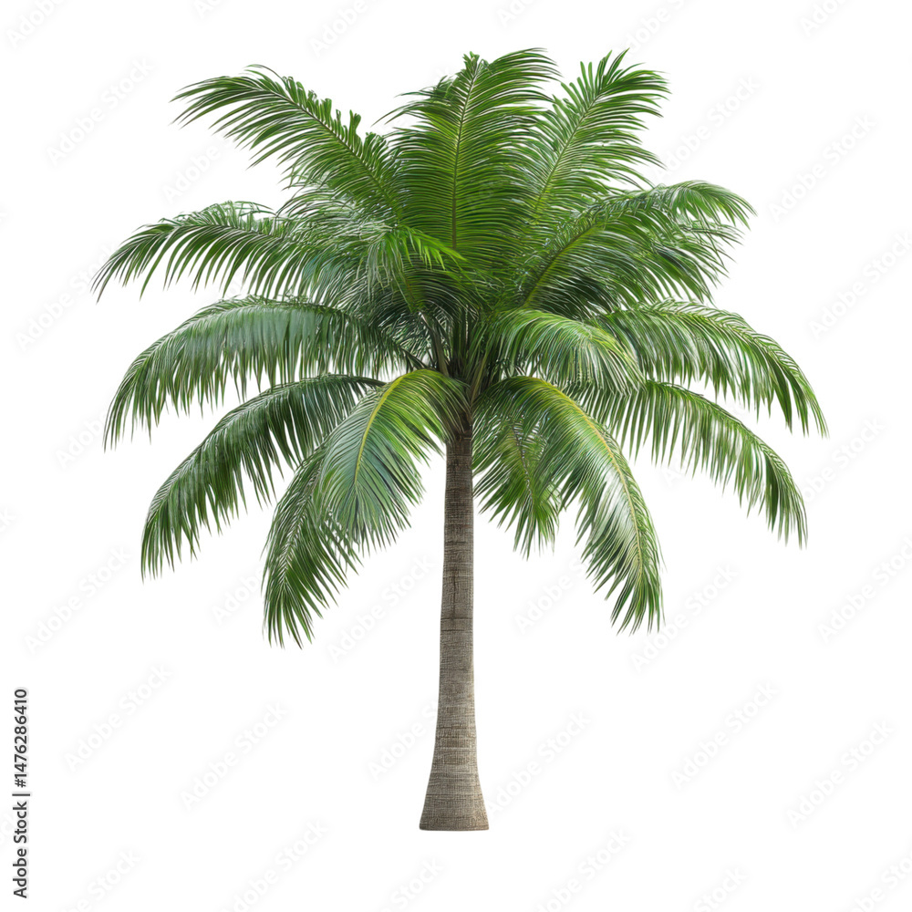 Obraz premium jungle rain forest tree isolated on transparent background