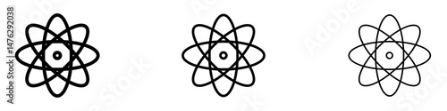 Science icons. modern minimalist symbol outline vector flat style