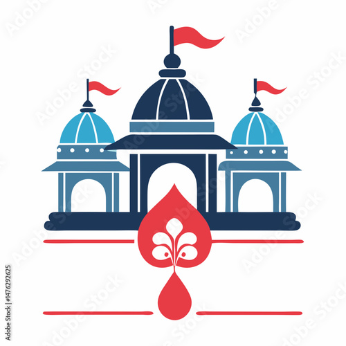 lettered,happy,rath,yatra,text,center,vector,design,art,poster,illustration,culture,hindu,temple,festival,drawn,india,spiritual,religion,devotion,celebration,lord,chariot,graphic,line,color,flat,style