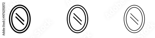 Free Download Mirror icons. modern minimalist symbol outline vector flat style - GFXLoad
